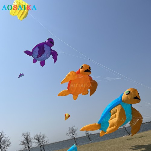2m/5m sea turtle kite pendant 40d Ripstop Nylon For Adults High Quality ColorfulShow Kite