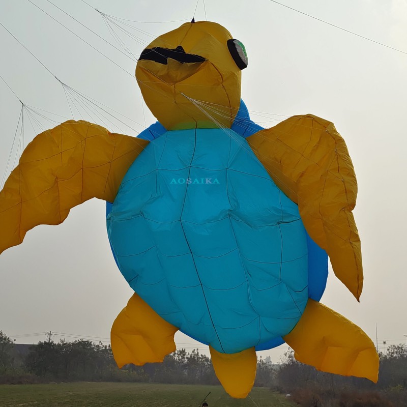 2m/5m sea turtle kite pendant 40d Ripstop Nylon For Adults High Quality ColorfulShow Kite 