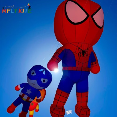 A set of six kites pendant in Marvel 40d ripstop nylon A set of six kites pendant in Marvel 40d ripstop nylon