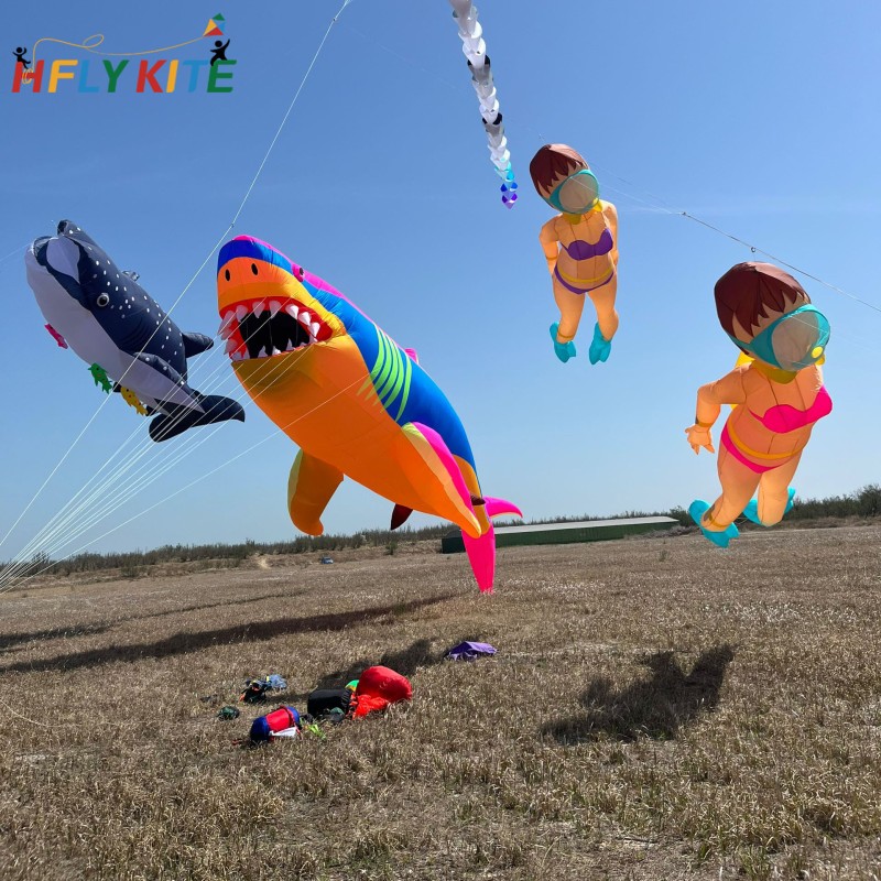 6M female diver 7M male diver kite pendant 