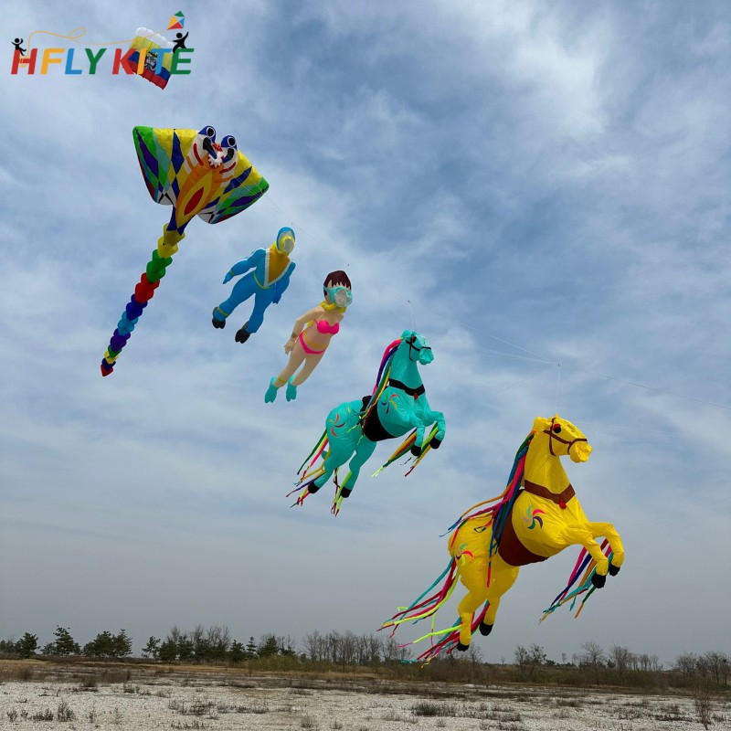 6M female diver 7M male diver kite pendant 