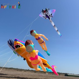 6M female diver 7M male diver kite pendant 
