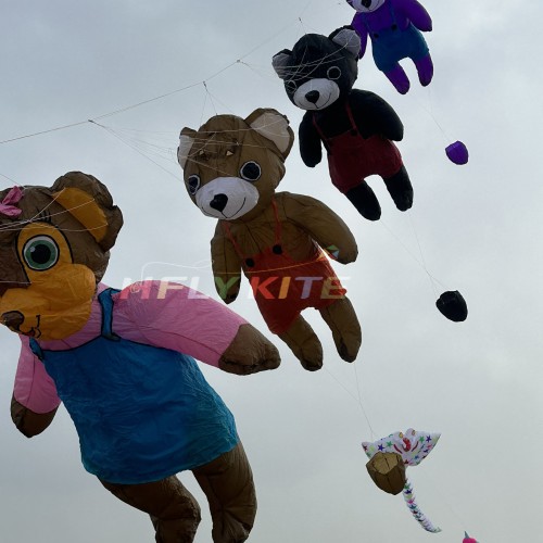 3.2M bear kite pendant 40d ripstop nylon