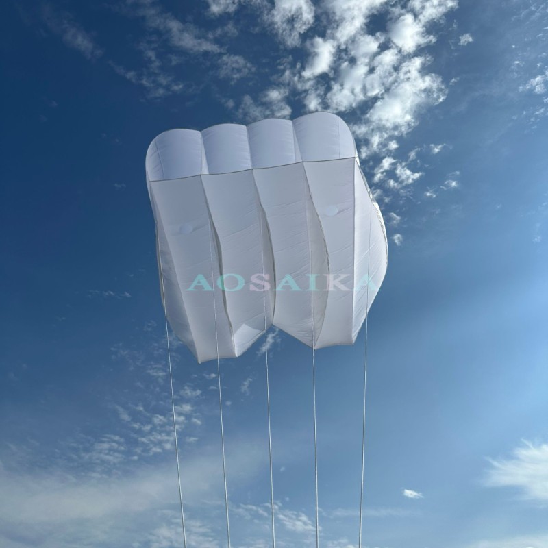 New Arrival Soft Inflatable 12sqm Pilot Kite 20d Ripstop Nylon For Adults High Quality Colorful Show Kites 