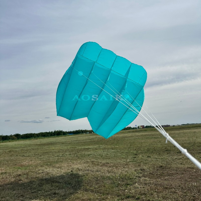 New Arrival Soft Inflatable 12sqm Pilot Kite 20d Ripstop Nylon For Adults High Quality Colorful Show Kites 