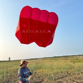 New Arrival Soft Inflatable 12sqm Pilot Kite 20d Ripstop Nylon For Adults High Quality Colorful Show Kites 