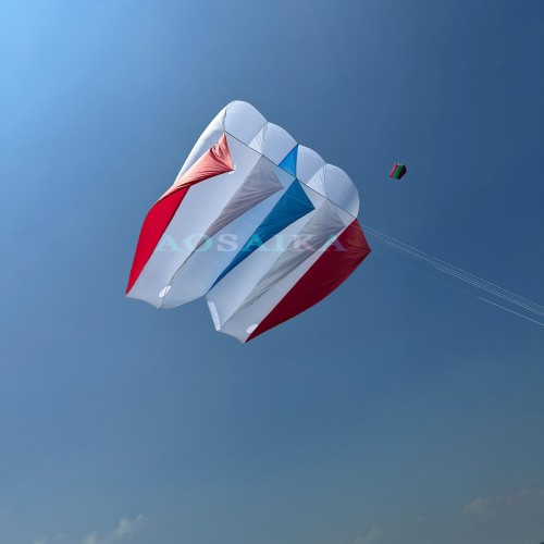 New Arrival Soft Inflatable 12sqm Pilot Kite 20d Ripstop Nylon For Adults High Quality Colorful Show Kites