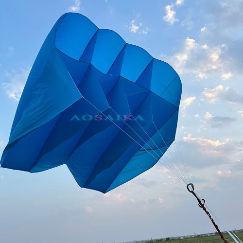 Soft Inflatable 28sqm Pilot Kite 40d ripstop nylon For Adults High Quality Colorful Show Kites