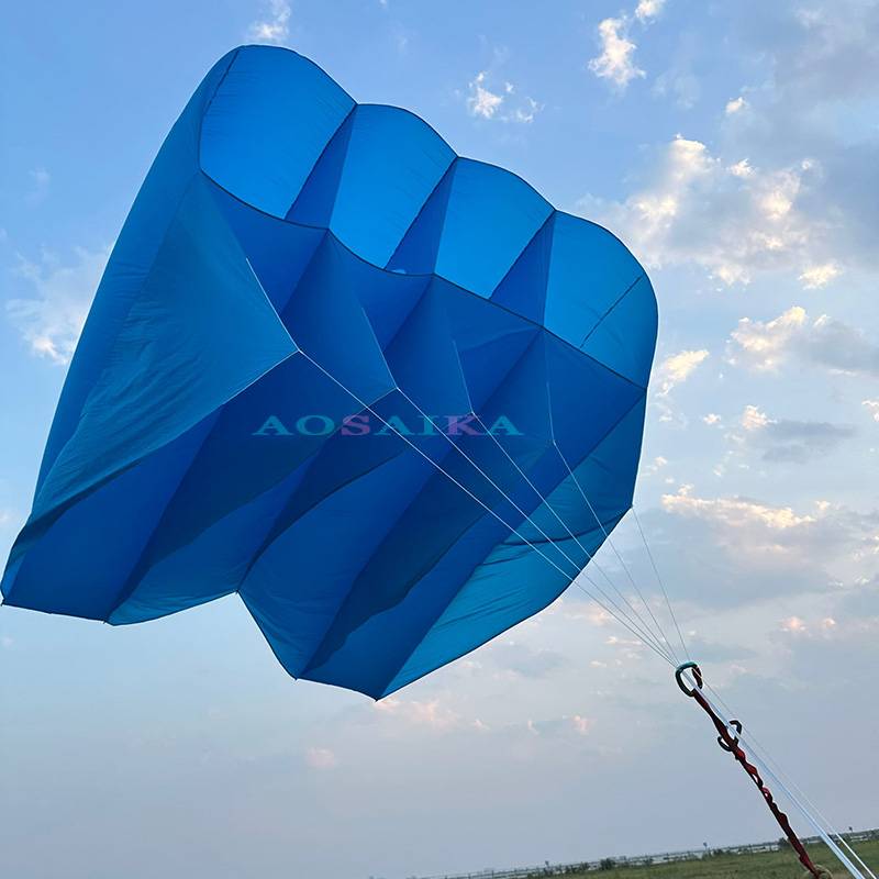 Soft Inflatable 28sqm Pilot Kite 40d ripstop nylon For Adults High Quality Colorful Show Kites 