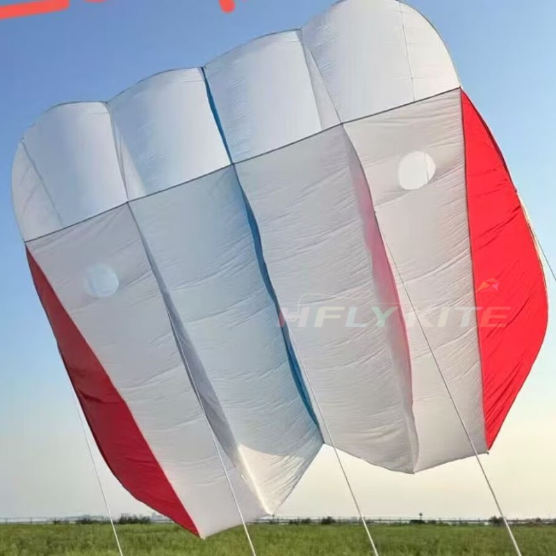 New Arrival Soft Inflatable 12sqm Pilot Kite 20d Ripstop Nylon For Adults High Quality Colorful Show Kites 