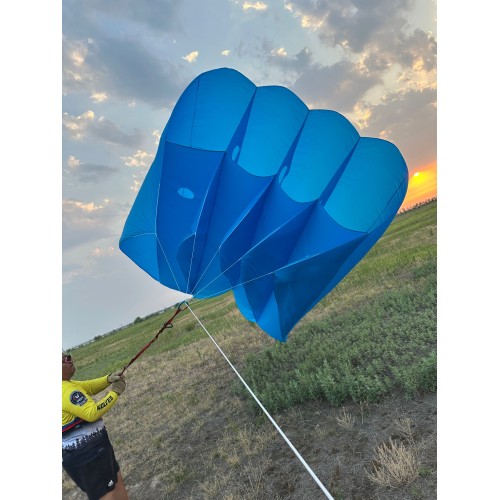 New Arrival Soft Inflatable 12sqm Pilot Kite 20d Ripstop Nylon For Adults High Quality Colorful Show Kites