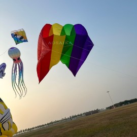 4Sqm flowfrom pilot kite 40d Ripstop Nylon For Adults High Quality Colorful Show Kite 