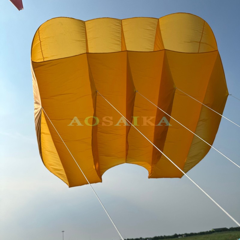 New Arrival Soft Inflatable 6.5sqm Pilot Kite 40d/20d Ripstop Nylon For Adults High Quality Colorful Show Kites 