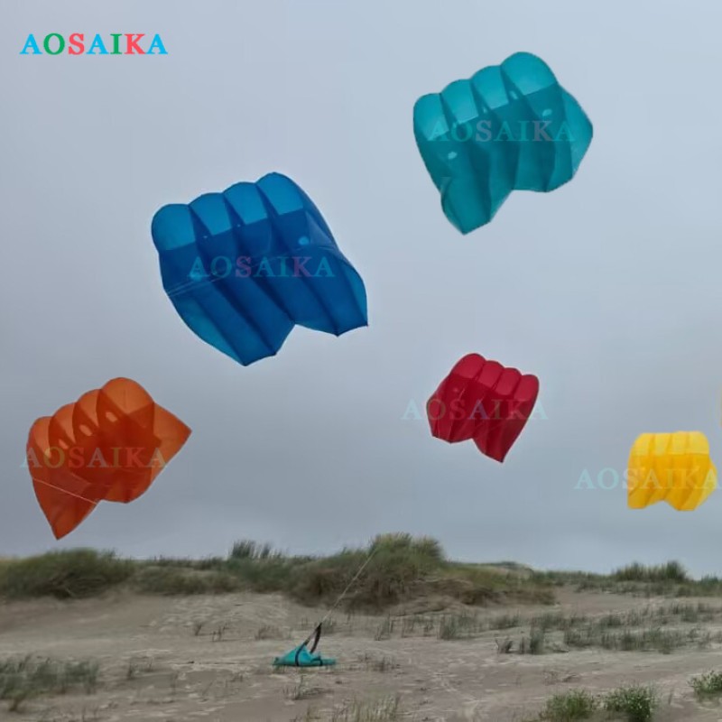 New Arrival Soft Inflatable 6.5sqm Pilot Kite 40d/20d Ripstop Nylon For Adults High Quality Colorful Show Kites