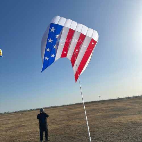 12Sqm flowfrom USA Kite 40d Ripstop Nylon For Adults High Quality ColorfulShow Kites