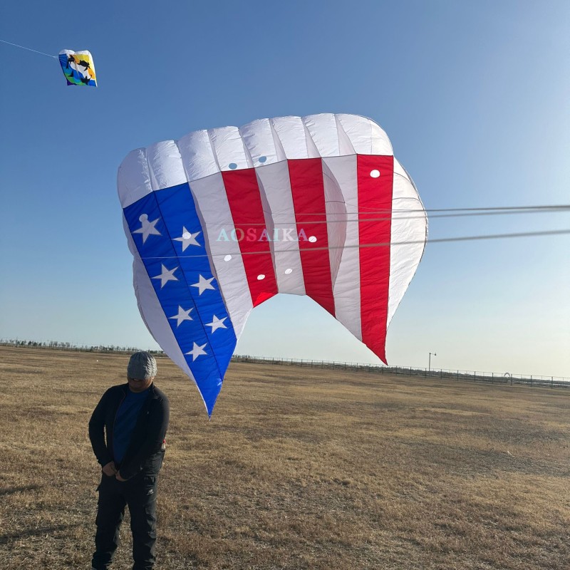 12Sqm flowfrom USA Kite 40d Ripstop Nylon For Adults High Quality ColorfulShow Kites 