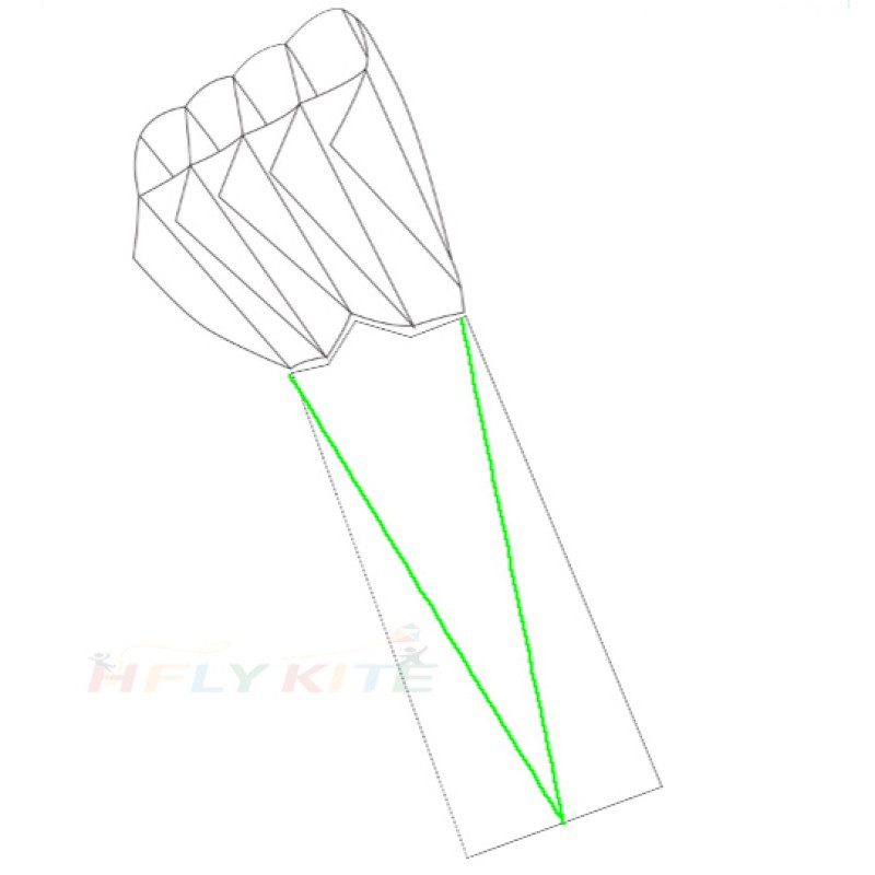 12/18/28sqm Pilot Kite with Long Tail Fully Customizable Custom Print 