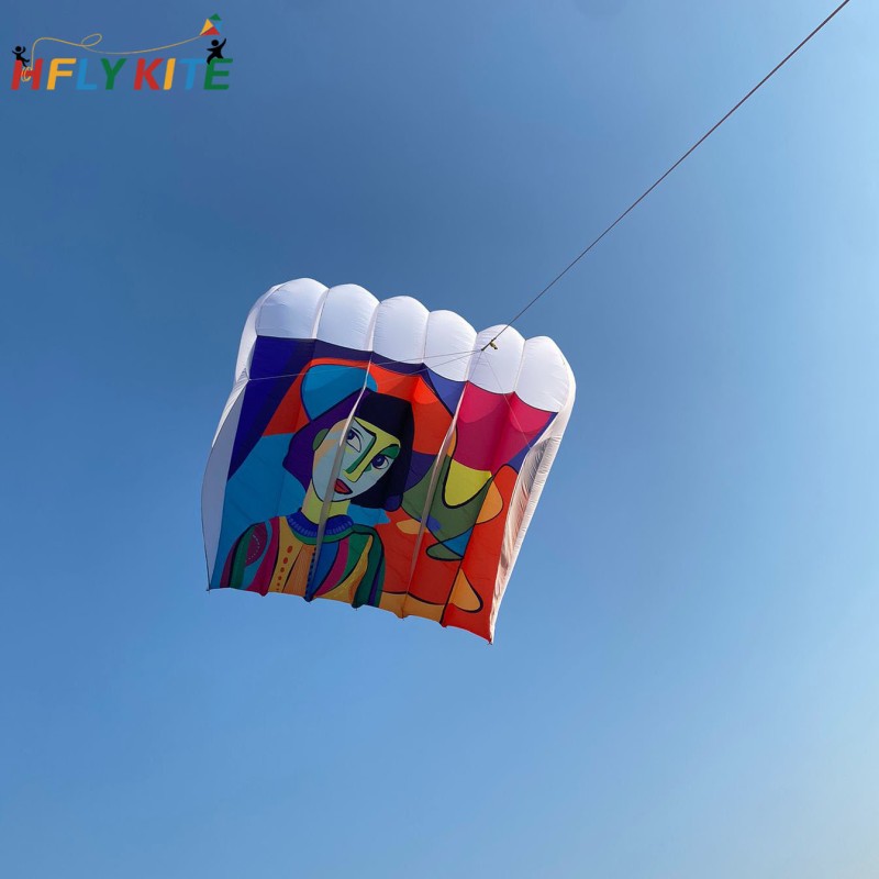12sq.m abstract printing flowfrom kite 40d ripstop nylon