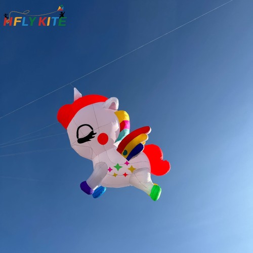 3.5M unicorn kite rendant 40d ripstop nylon