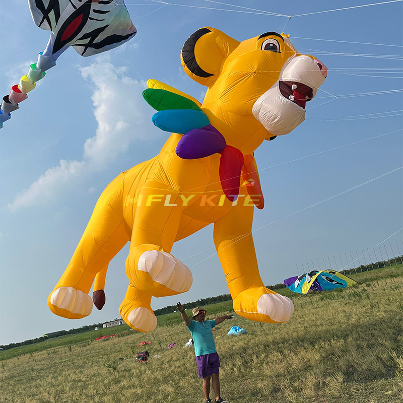 9M Simba  Kite Pendant 40d Ripstop Nylon Adults High Quality Colorful Show Kites 