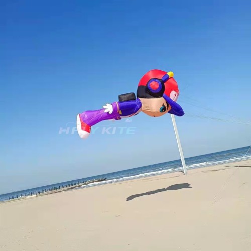 5m Game Boy Kid kite pendant 40D Nylon Show Kites