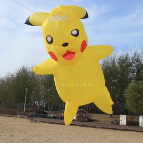 New Arrival Soft Inflatable 3.5M Cartoon Kite Pendant 40d Nylon Ripstop Adults High Quality Colorful Animal Show Kites