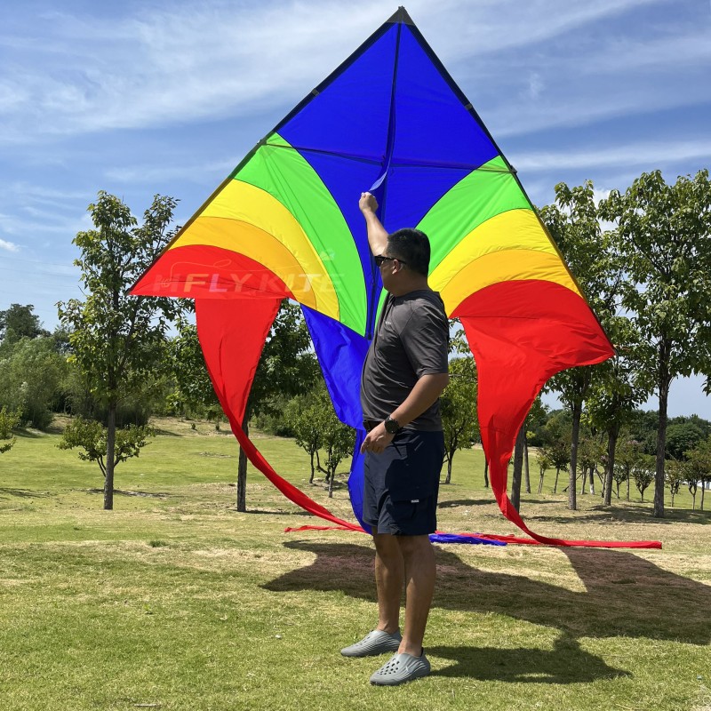 4*13.5m triangular kite 40d ripstop nylon 