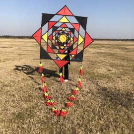 A two-meter-diameter Eight Trigrams kite 40d Ripstop Nylon 