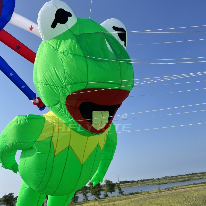 3.5m/6m Comitte Frog kite pendant 40d ripstop nylon For Adults High Quality Colorful Show Kites 
