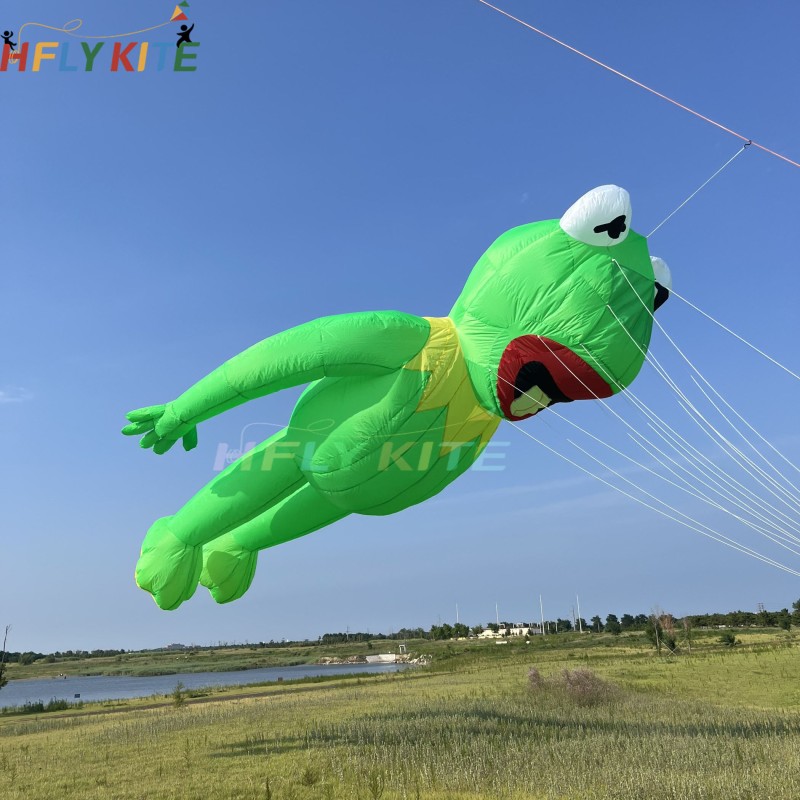 3.5m/6m Comitte Frog kite pendant 40d ripstop nylon For Adults High Quality Colorful Show Kites