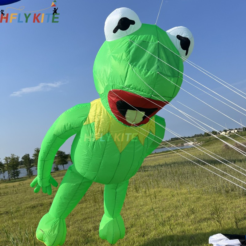 6m Comitte Frog kite pendant 40d ripstop nylon For Adults High Quality Colorful Show Kites