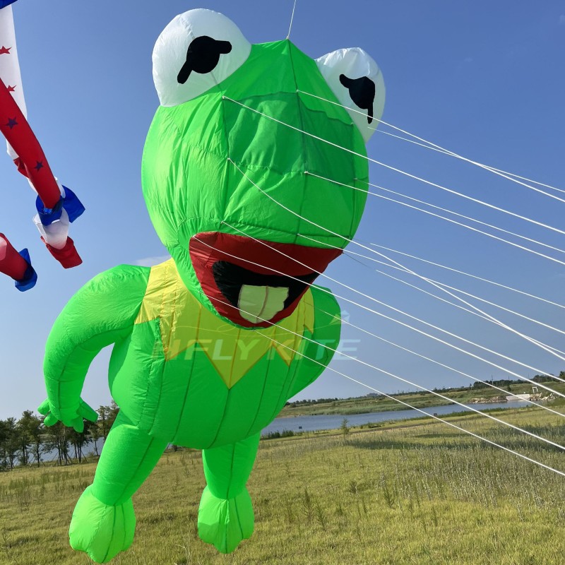 3.5m/6m Comitte Frog kite pendant 40d ripstop nylon For Adults High Quality Colorful Show Kites 