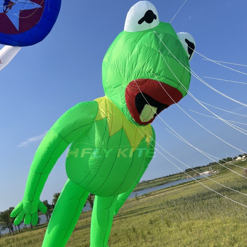 3.5m/6m Comitte Frog kite pendant 40d ripstop nylon For Adults High Quality Colorful Show Kites 