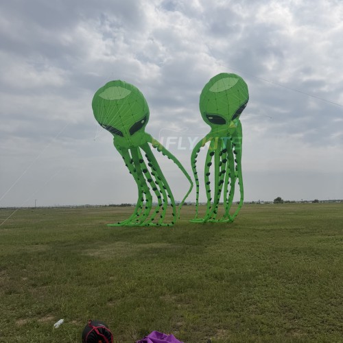 12/20/30/40m The Alien Octopus kite pendant 40d ripstop nylon For Adults High Quality Colorful Show Kites