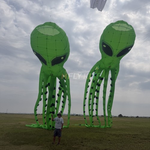 12/20/30/40m The Alien Octopus kite pendant 40d ripstop nylon For Adults High Quality Colorful Show Kites