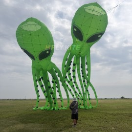 12/20/30/40m The Alien Octopus kite pendant 40d ripstop nylon For Adults High Quality Colorful Show Kites 
