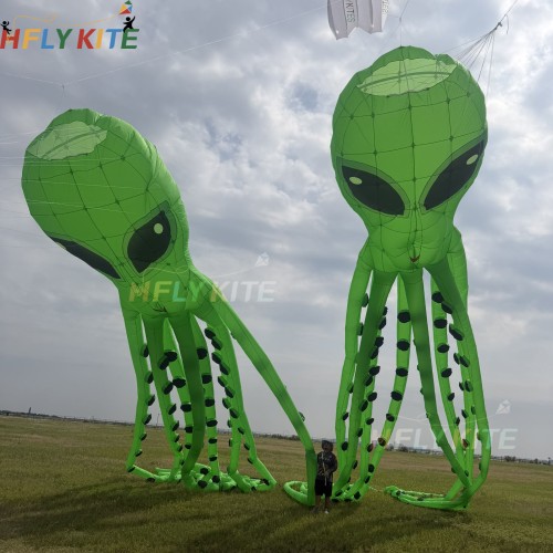 12/20/30/40m The Alien Octopus kite pendant 40d ripstop nylon For Adults High Quality Colorful Show Kites