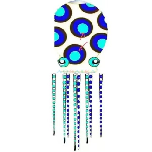 20-30-40m octopus Kite Pendant 40d Ripstop Nylon For Adults High Quality Colorful Show Kite