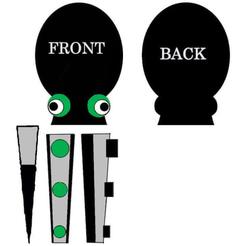 12M octopus kite pendant 40d nylon