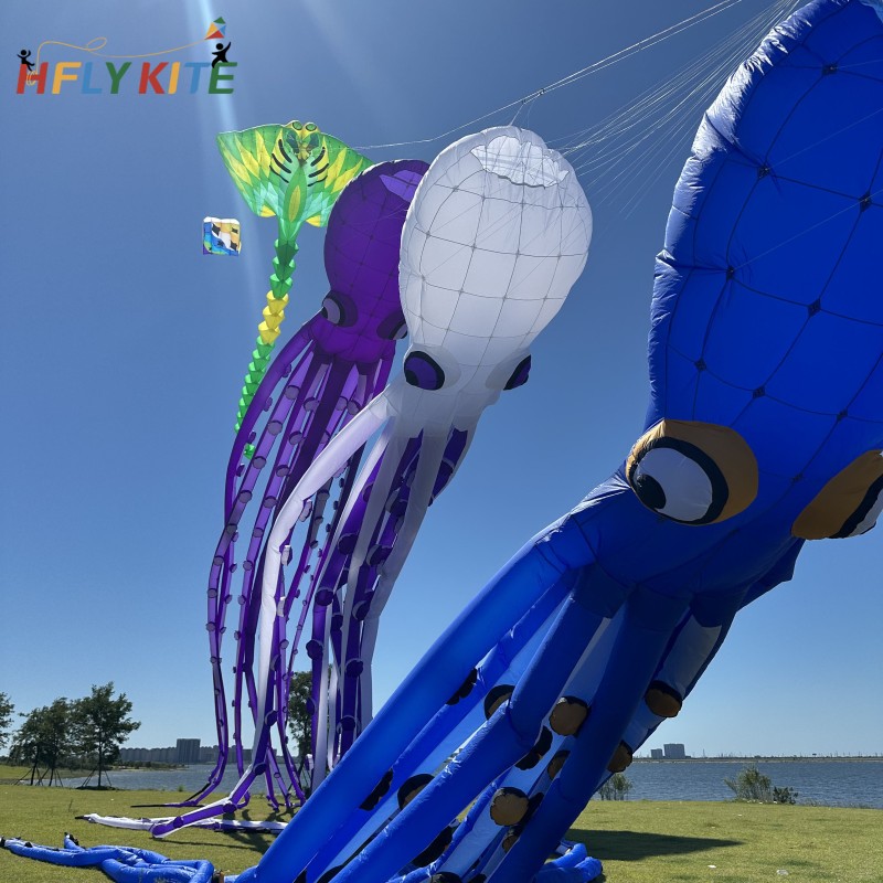 20m octopus kite pendant 40d ripstop nylon
