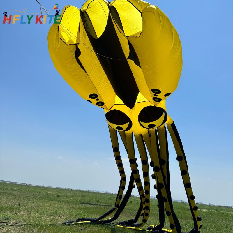 58m octopus Kite Pendant 40d Ripstop Nylon For Adults High Quality Colorful Show Kite 