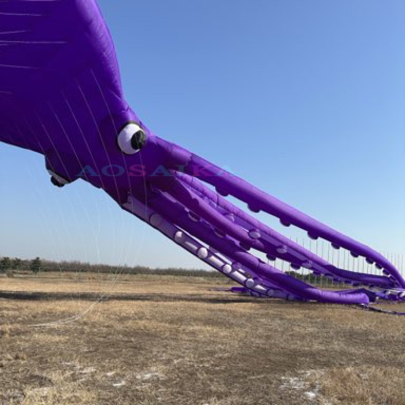 New Arrival 80m octopus Kite Pendant 40d Ripstop Nylon For Adults High Quality Colorful Show Kite 