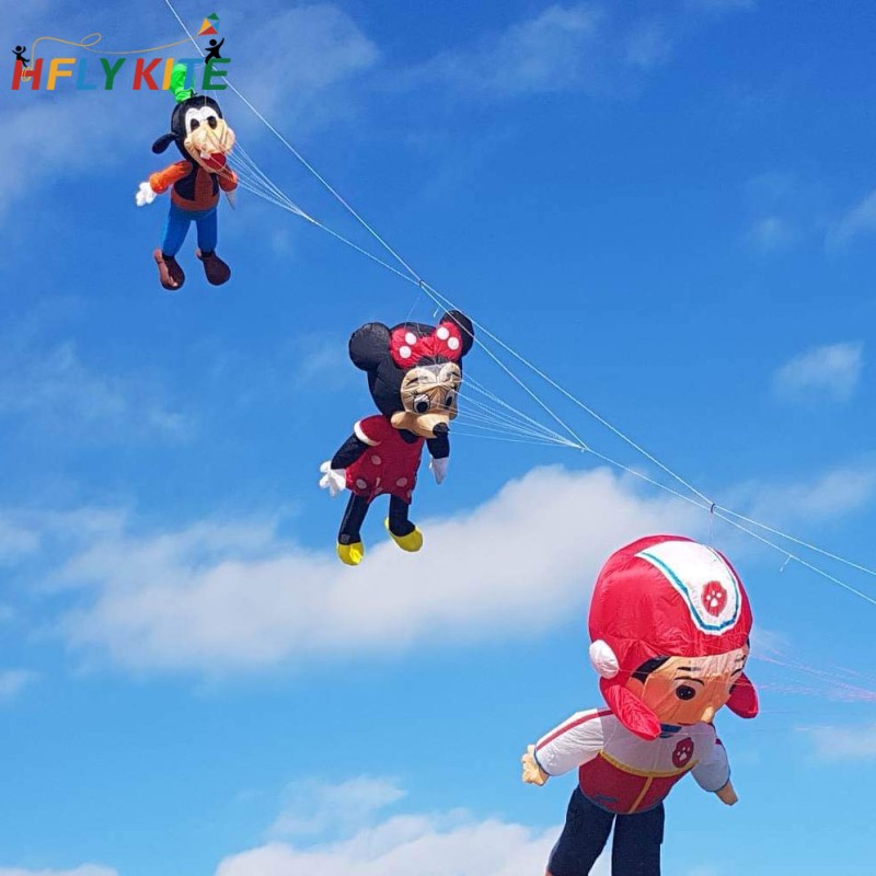 3.5M mickey minnie kite rendant 40d ripstop nylon 