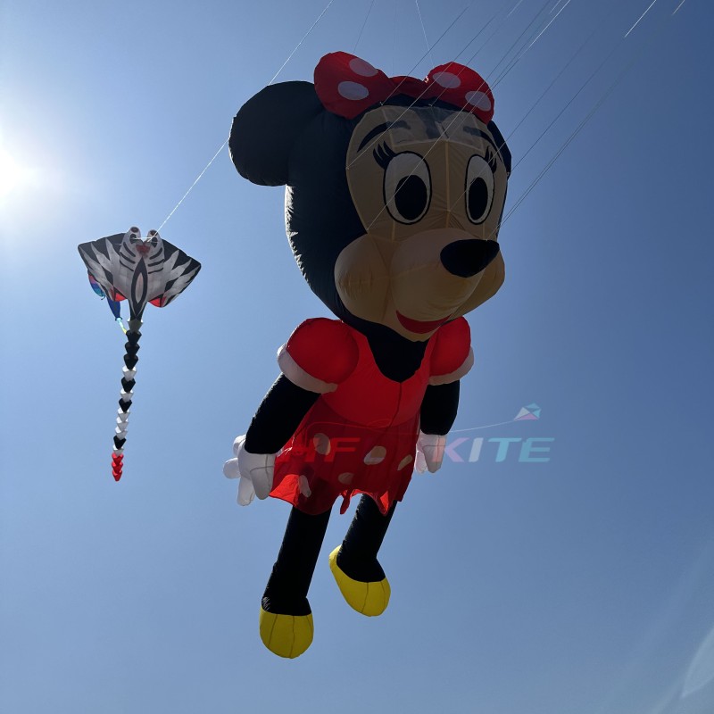 3.5M mickey minnie kite rendant 40d ripstop nylon 