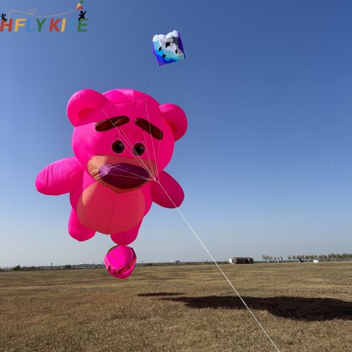12M strawberry bear kite pendant 40d ripstop nylon