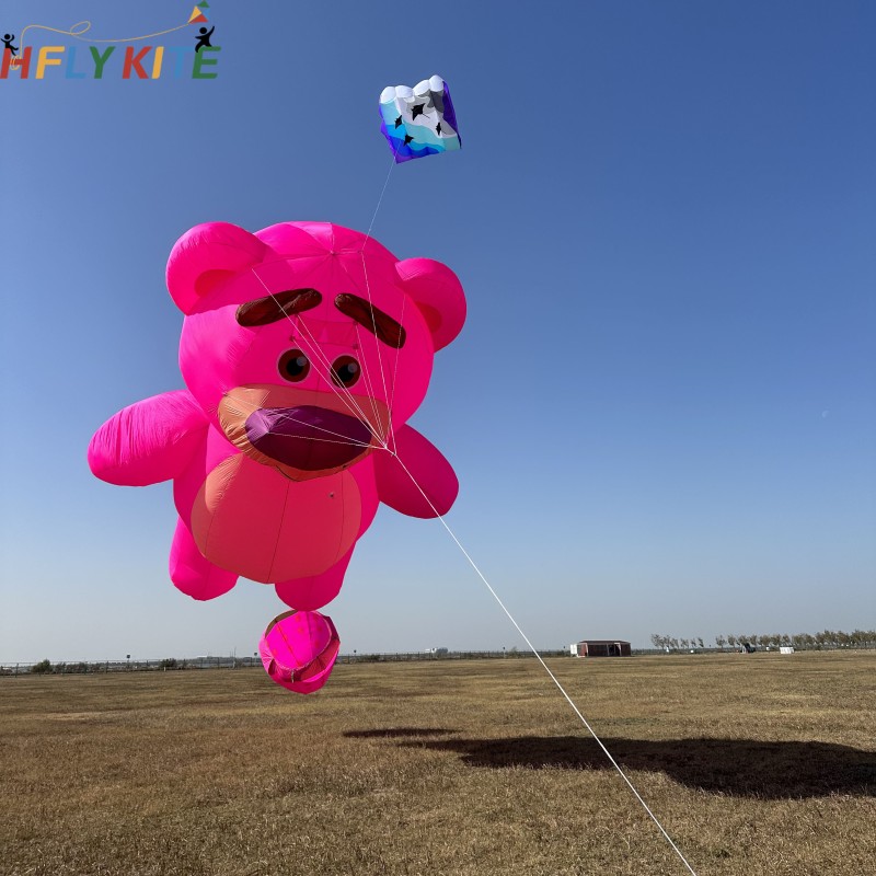 12M strawberry bear kite pendant 40d ripstop nylon