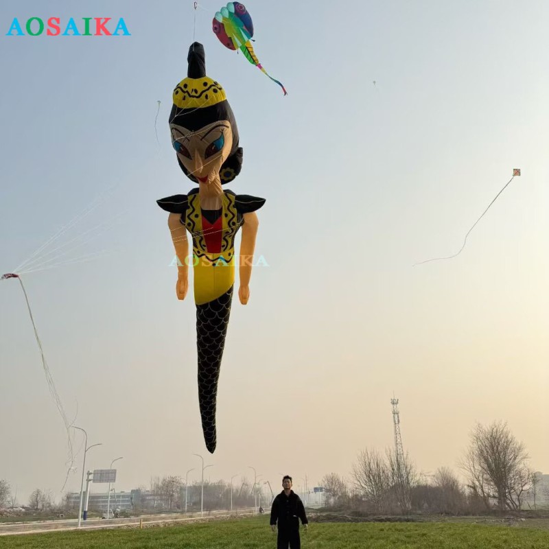 7m Snake essence and Scorpion Spirit kite pendant 40d ripstop nylon For Adults High Quality Colorful Show Kites