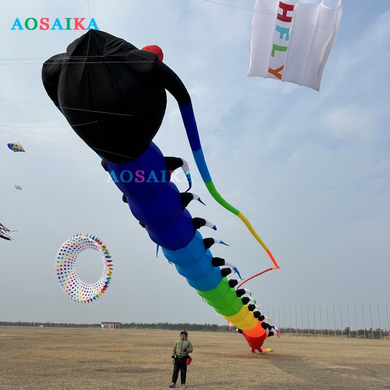 35M centipede kite pendant line laundry for Adults High Quality 40D Nylon Show Kites