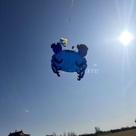 New Arrival Soft Inflatable 3.2M Crab Kite Pendant 40d Nylon Ripstop Adults High Quality Colorful Animal Show Kites 