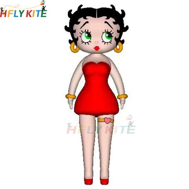 5m/10m Betty Boop kite pendant 40d ripstop nylon